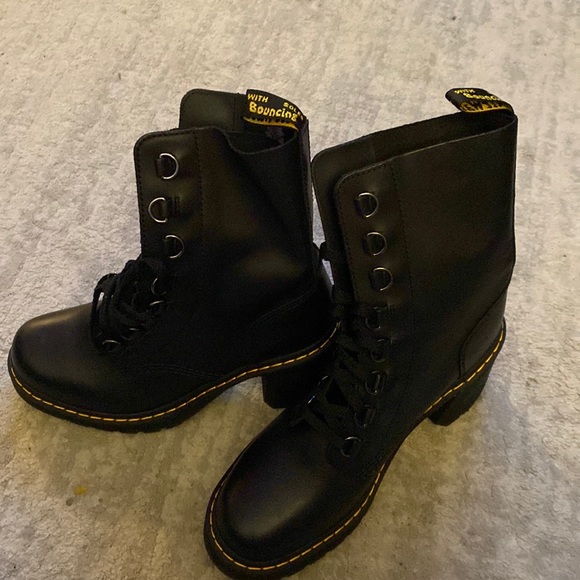 CHESNEY LEATHER FLARED HEEL LACE UP